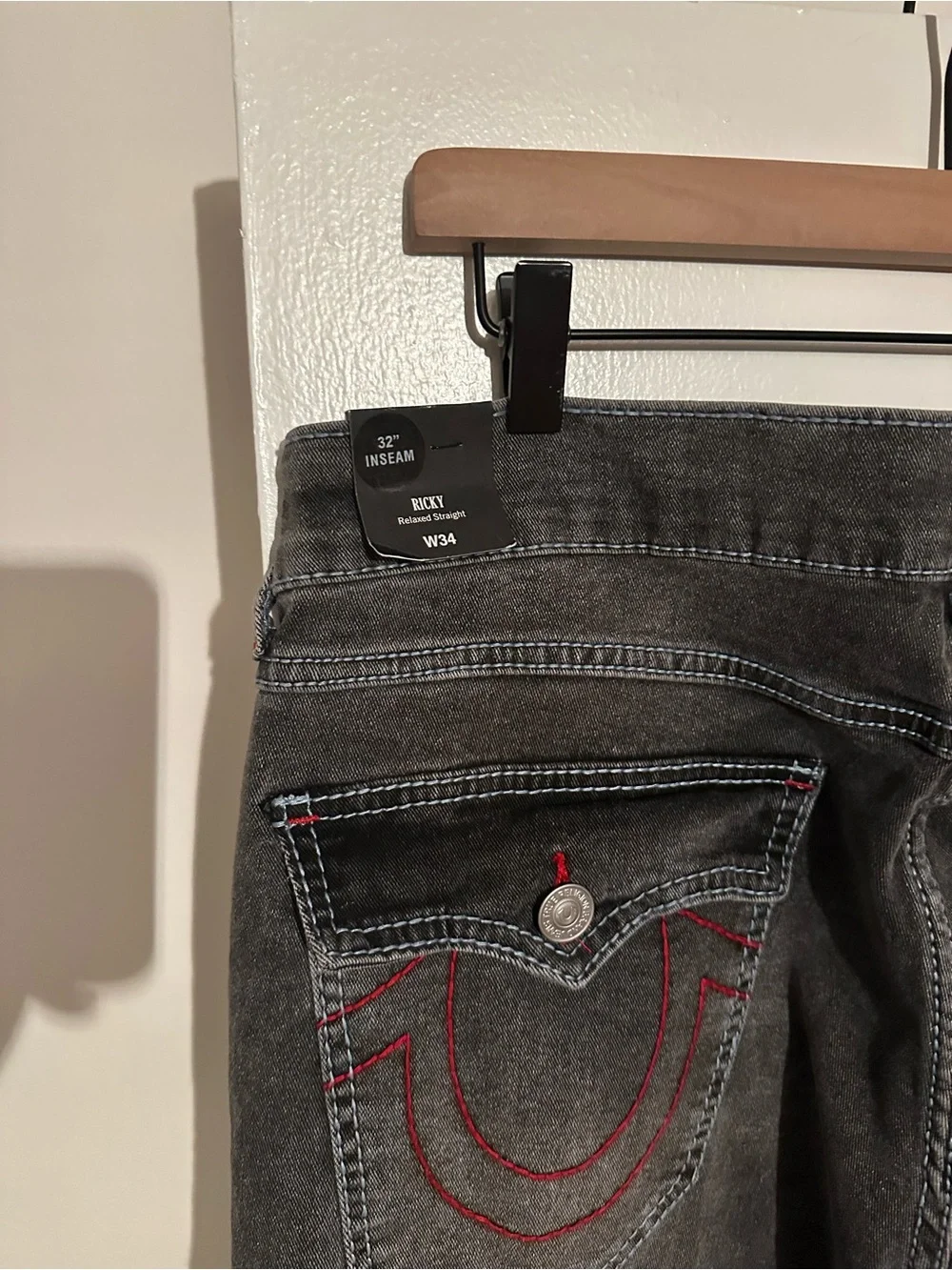 True Religion Ricky big t flap straight Jean